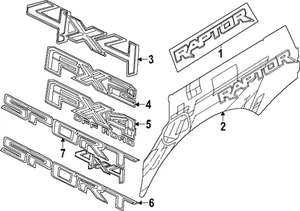 Genuine Ford Decal N1WZ-26290D13-DC - Picture 1 of 1