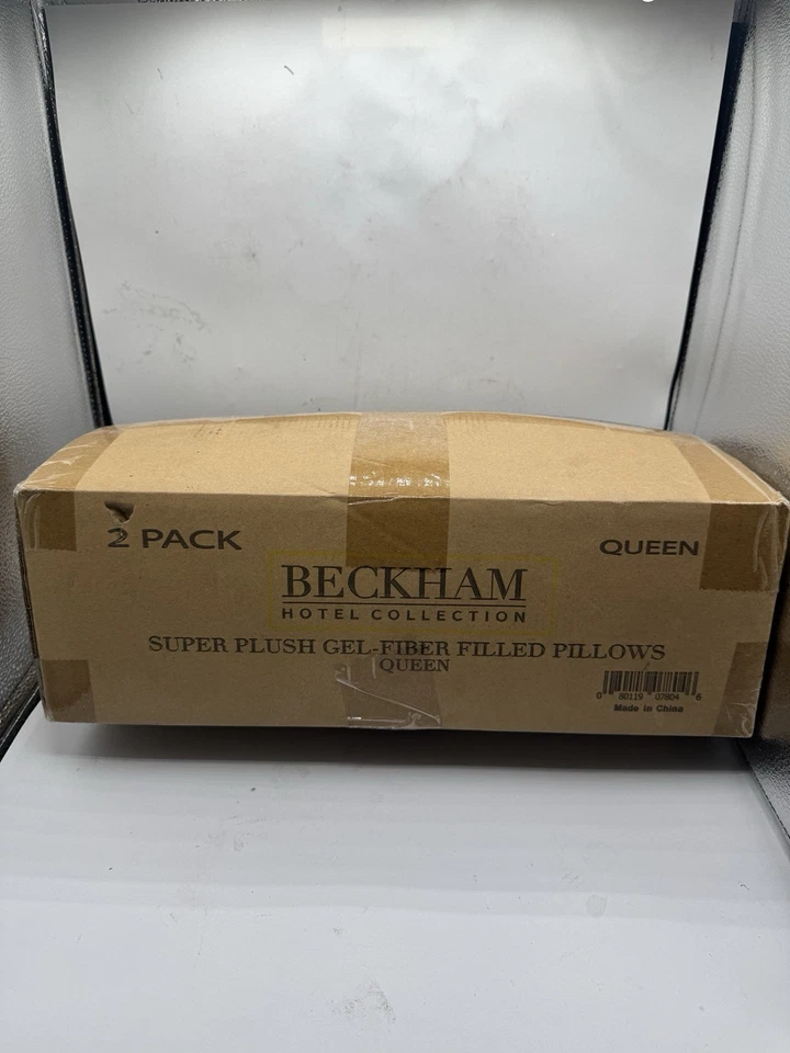 2 Pack Beckham Hotel Collection GEL Pillows Queen Luxury Plush Dust Mite Resist
