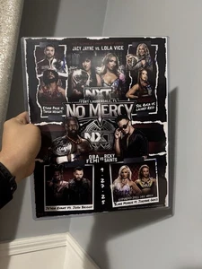 WWE NXT No Mercy signed Matchkarte Ricky Saints Autogramm Poster Oba 39/50 Blake - Bild 1 von 3