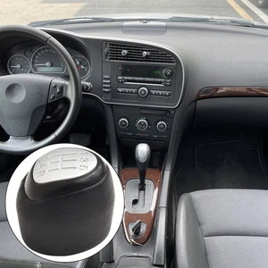Pommeau de levier de vitesse pour SAAB 93 (2003 2012) ABS et construction cuir P - Picture 1 of 12