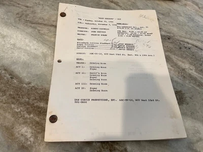 DARK SHADOWS 1966 TV SCRIPT Show #93  Early Copy - Image 1 of 3
