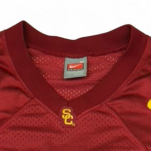 Nike USC Trojans #10 Football Jersey Men’s M Red Gold Mesh Vintage Team Shirt - Picture 1 of 6