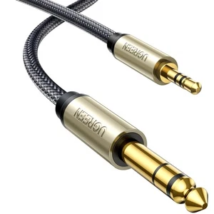 UGREEN 6.35mm 1/4" Male to 3.5mm 1/8" Male TRS Stereo Audio Cable with Zinc - Picture 1 of 9
