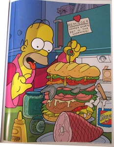 MINI PÓSTER DEL PROGRAMA DE TELEVISIÓN SIMPSON 2007 14""X10 1/2"" DIETA HOMER COMIENZA EN LA MAÑANA - Imagen 1 de 1