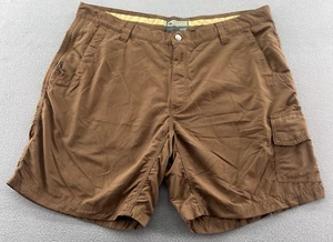 Mountain Khakis Shorts Mens Size 42 Brown Cargo Granite Creek Nylon - Picture 1 of 12