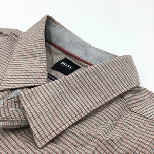 Camicia Da Uomo Hugo Boss, Regular Fit, In Cotone, Multicolore, Taglia S - Foto 1 di 5