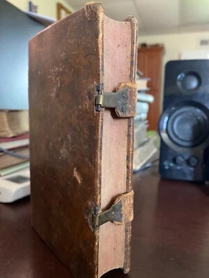 Antique German New Testament 1822, Clasps Leather Bound. Martin Luther  (47) - Image 1 of 4