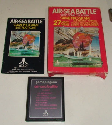Air Sea Battle (Atari 2600) CX2602 Boxed with Manual - Image 1 of 2