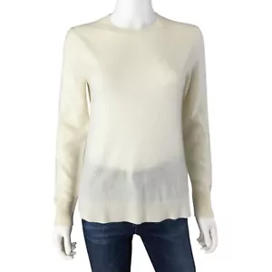 Antonio Melani Cashmere Sweater Womens Size Small Cream Crew Neck Pullover - Picture 1 of 13