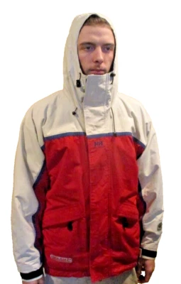 Chaqueta transpirable Helly Hansen Boardwear cremallera completa beige talla pequeña abrigo con capucha Foto 1 de 4