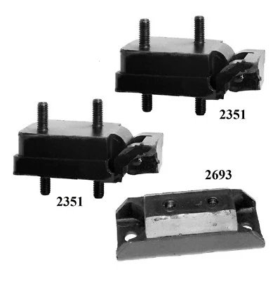 3 PCS Motor & Trans Mount FOR 1972-1975 Jeep CJ6 5.0L - Image 1 of 3