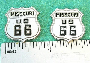 US ROUTE 66 Missouri - hat pin , tie tac , lapel pin GIFT BOXD Two hatpins 1035  - Picture 1 of 5
