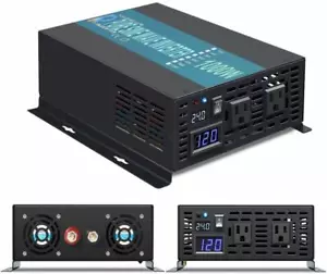 Power Inverter 24V to 110V 1000W Pure Sine Wave Solar Home Off Grid System Camp - Picture 1 of 9