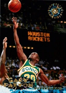 1995 SEATTLE SUPERSONICS NBA Card GARY PAYTON Topps Stadium Club - Picture 1 of 3