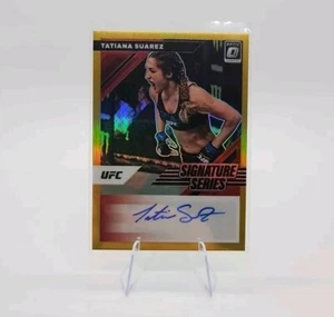 Panini Donruss Optic UFC Signature Series 2022 #SS-TTS Tatiana Suárez Gold 8/10 - Imagen 1 de 7