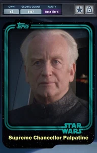 2015 CHANCELLOR PALPATINE *AWARD* 5467 CC TEAL SWCT DIGITAL - Picture 1 of 2