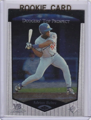 Tarjeta de novato Adrian Beltre Top Prospect 1998 béisbol radiocontrol Dodgers Texas Rangers Foto 1 de 2