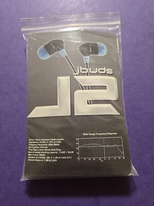 JLab Audio JBuds2 Premium in-Ear Earbuds 10mm Drivers 3.5mm Jack Black * NEW * - Picture 1 of 3