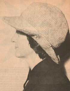 VINTAGE Fedora Hat in Crochet/Apparel/Crochet Pattern INSTRUCTIONS ONLY - Picture 1 of 2
