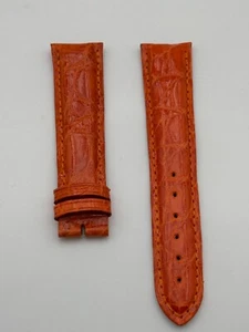 Lucien Rochat Strap Orange Leather 21mm - Picture 1 of 3