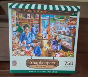 MasterPieces - Shopkeepers - Cakes & Treats 750 Piece Jigsaw Puzzle - Picture 1 of 2