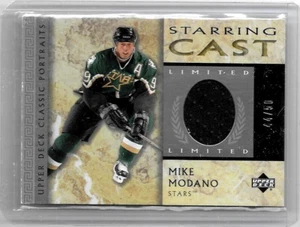 MIKE MODANO 2002 UPPER DECK STARRING CAST GAME USED JERSEY#/50 HOF - Picture 1 of 1