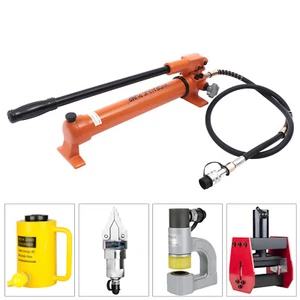 Manual Hydraulic Hand Pump Conjunction + Other Hydraulic Tools 10000 PSI - Picture 1 of 11