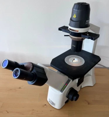 Motic AE20 Inverted Tissue Culture Microscope 4 Objectives 4X, 10X, 20X, 40X - Image 1 of 4