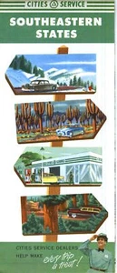 1955 Cities Service Road Map: Southeastern States NOS - Picture 1 of 1