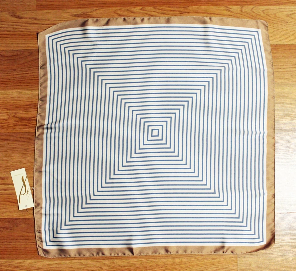 Nueva Colección XIX Geo Cuadrado Bandana Bufanda Nueva con Etiquetas #CE43 Foto 1 de 1