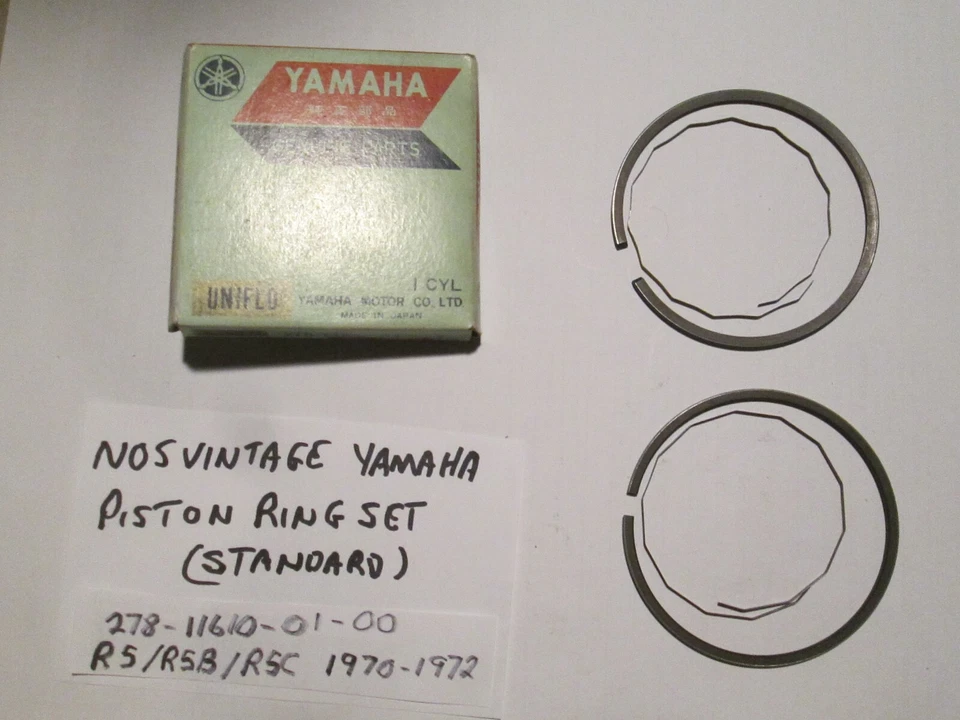  ANILLOS ESTÁNDAR YAMAHA 1970 - 1972 R5 / R5B / R5C OEM NOS 278-11610-01-00 Foto 1 de 4