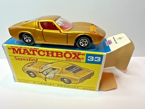 LESNEY MATCHBOX SUPERFAST #33 - LAMBORGHINI MIURA P400 - EXCELLENT COND. - Picture 1 of 6