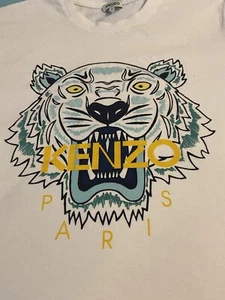 KENZO Classic Tiger T-Shirt Herren Weiß / Hellblau - Bild 1 von 4