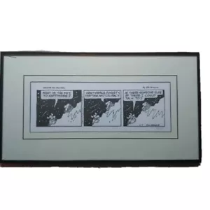 Hagar the Horrible SIGNIERT Dik Browne gerahmt gestempelt nummeriert 109/950 Comicstreifen - Bild 1 von 13