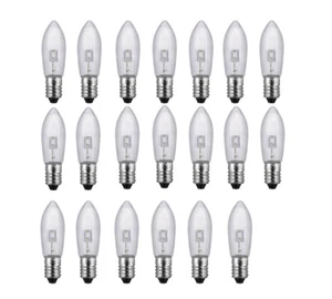 50 pezzi lampade di ricambio LED E10 lampadine candela top catena luminosa 0,2 W 9 V-55 V 2700K - Foto 1 di 4