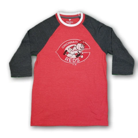 Cincinnati Reds MLB Fanatics Men's Red 3/4's Sleeve T-shirt Cover