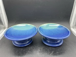 Chatham Stoneware Pair of Candle Holders 5.5" - Foto 1 di 13