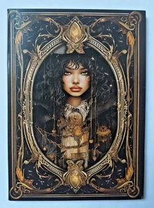 Black Robed Witch A6 Paper 30 Sheets 10 Designs Journal Scrapbook Craft Art - Picture 1 of 20