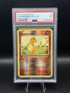 Pokemon 2016 XY Evolutions - Charmander Reverse Foil 9/108 - PSA 7 NM - Picture 1 of 2