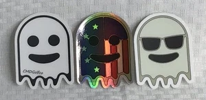 Calcomanía adhesiva de golf 3 CMD Golfco Ghosts y bandera holográfica 3" x 2" - Imagen 1 de 4