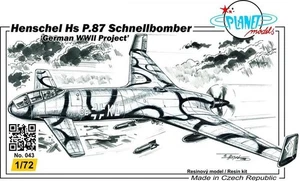 Henschel Hs P 87 	PLT043  Planet Models 1:72 New - Picture 1 of 1