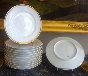 12 assiettes de table - porcelaine de Nast - époque Empire - Picture 1 of 6