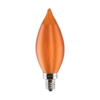 4 Watt CA11 LED - Satin Spun Amber - Candelabra base - 2100K - 120 Volt - 24-Pac - Image 1 of 4