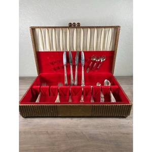 1847 Rogers Bros Marquis Original Roggers Silverplate Silberbesteck Set mit Box - Bild 1 von 10