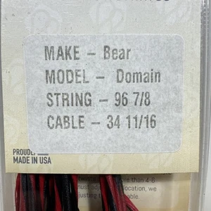 Winner's Choice Bear Domain Replacement Bow String Cable Set Red Black USA - Picture 1 of 6