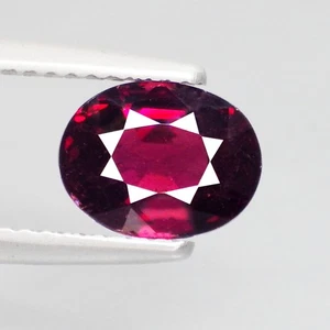 2.30 Ct Mind-Blowing Oval (8 x 6) Natural Tanzania Reddish Pink Rhodolite Garnet - Picture 1 of 7