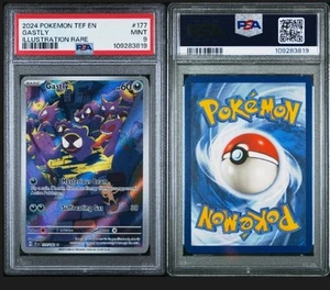Gastly 2024 Pokemon Tef En-Temporal Forces #177 Illustration Rare PSA 9 - Bild 1 von 1