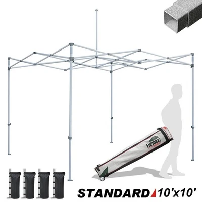 Eurmax USA Standard 10x10 Canopy Frame with Weight Bag,Frame ONLY