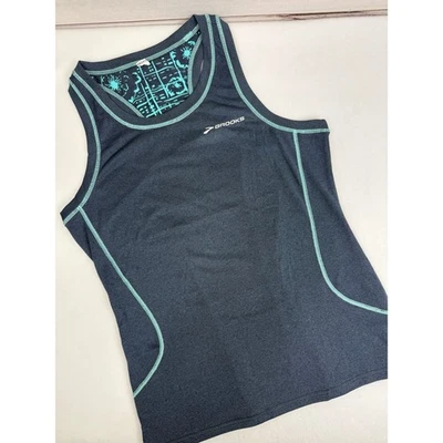 Brooks Women's Running Tank Top Athletic Workout Activewear Navy Small - Image 1 of 4