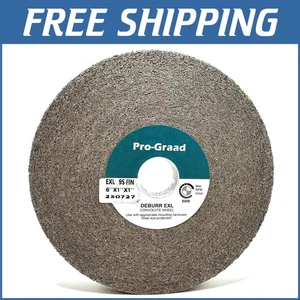 Versatile 6" x 1" Deburring Wheel - Fine Grit for Angle, Bench, and Die Grinders - Picture 1 of 10